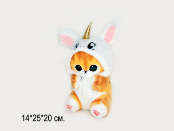 им Кот арт. 09150-209 В шапке единорога сидит 25 см в пак. им Кот арт. 09150-209 В шапке единорога сидит 25 см в пак.