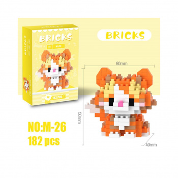 Конструктор арт. M-26-805 Микро Кошка рыжая 182 дет. в кор. Конструктор арт. M-26-805 Микро Кошка рыжая 182 дет. в кор.