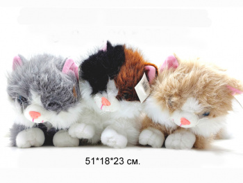 им Кот арт. 789-21-50 Лежит 50 см цвета микс в пак._ им Кот арт. 789-21-50 Лежит 50 см цвета микс в пак._