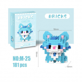 Конструктор арт. M-25-805 Микро Кошка голубая 181 дет. в кор. Конструктор арт. M-25-805 Микро Кошка голубая 181 дет. в кор.