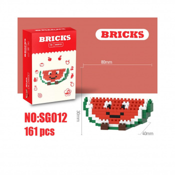 Конструктор арт. SG012-805 Микро Долька арбуза 161 дет. в кор. Конструктор арт. SG012-805 Микро Долька арбуза 161 дет. в кор.